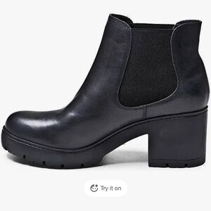 Steve Madden Roman lugsole chunky grunge utility black combat moto boot size 10